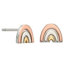 Karly - Silver Rainbow Earrings