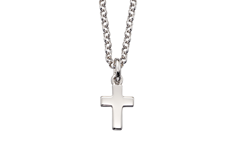 Kaia - Silver Cross Necklace for Boys &amp; Girls