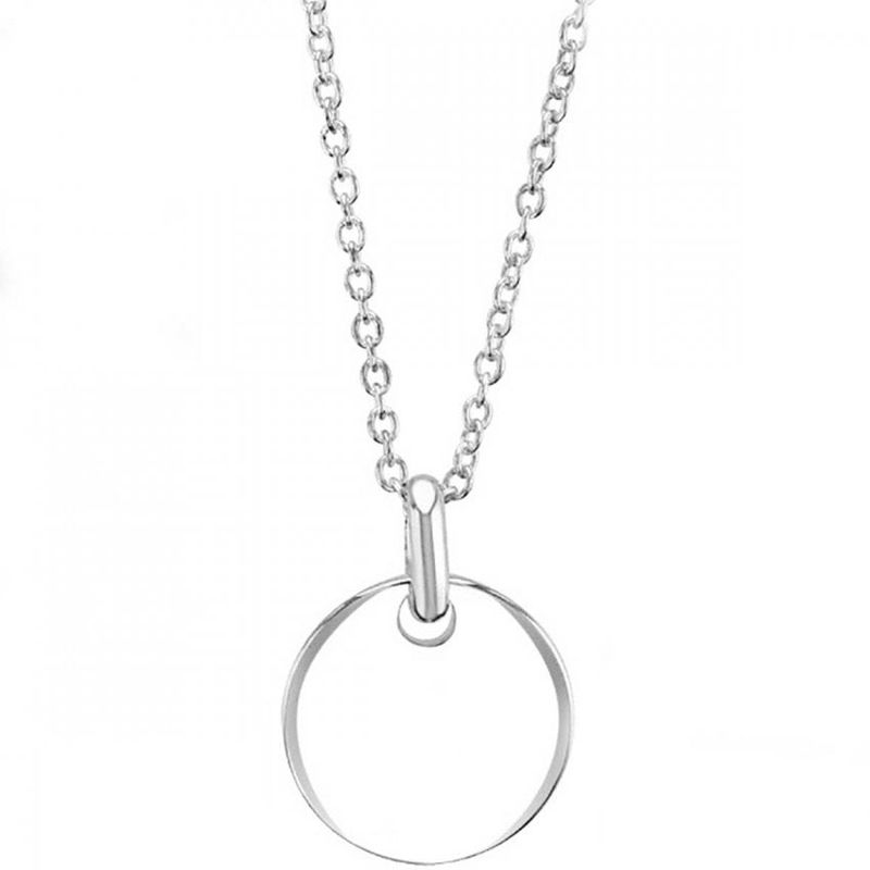 Morgan Silver Disc Necklace