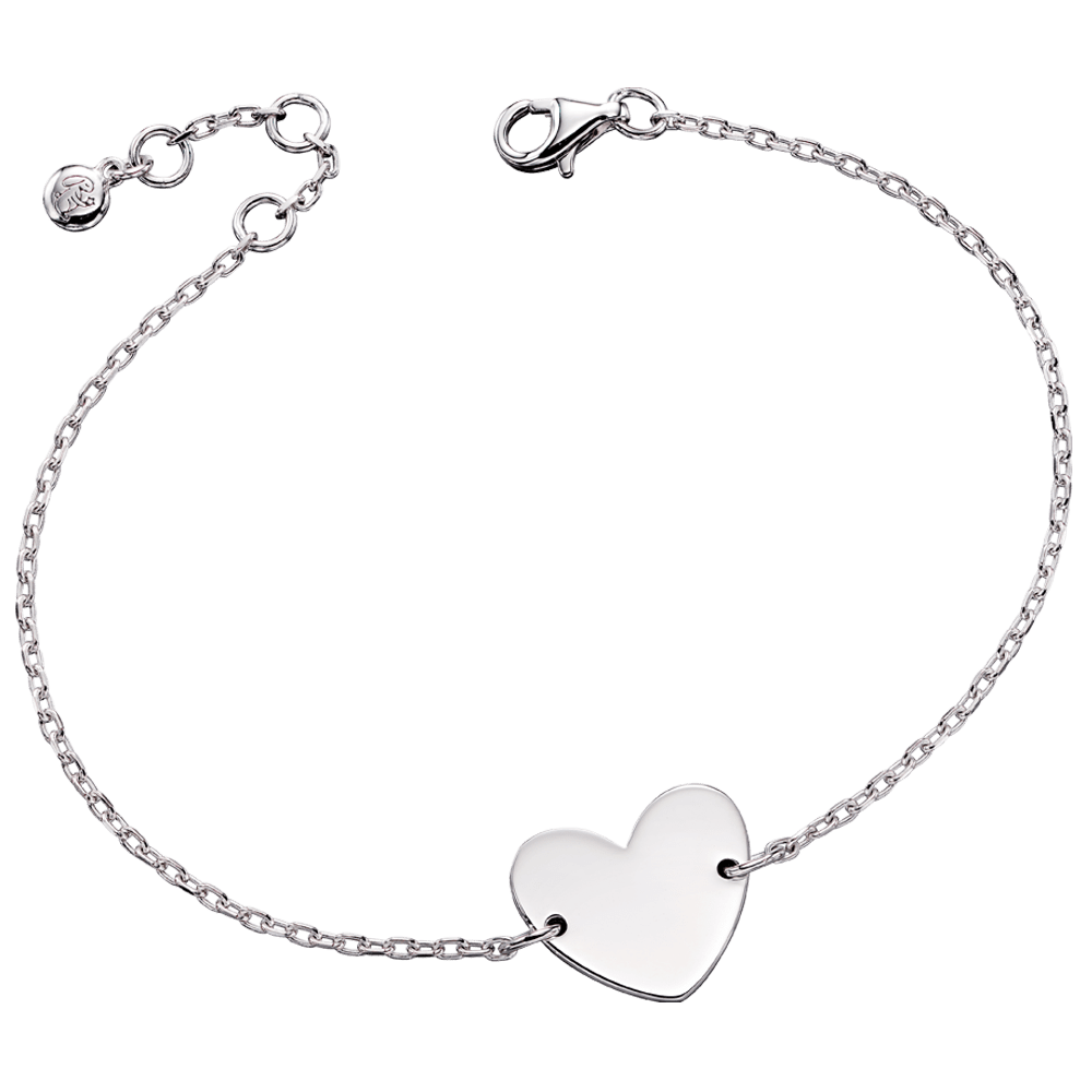 Nancy – Adults Silver Heart Bracelet