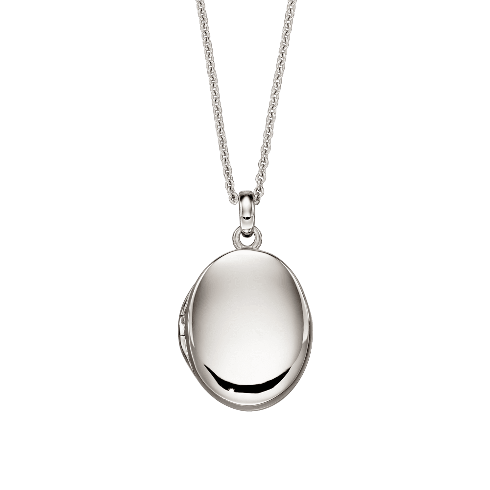 Orla – Silver Oval Medium Locket