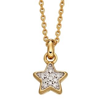 Olympia - Silver Gold Plated Diamond Star Necklace