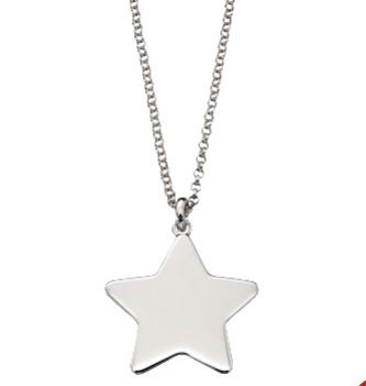 Victoire- Silver Adults Large Star Necklace