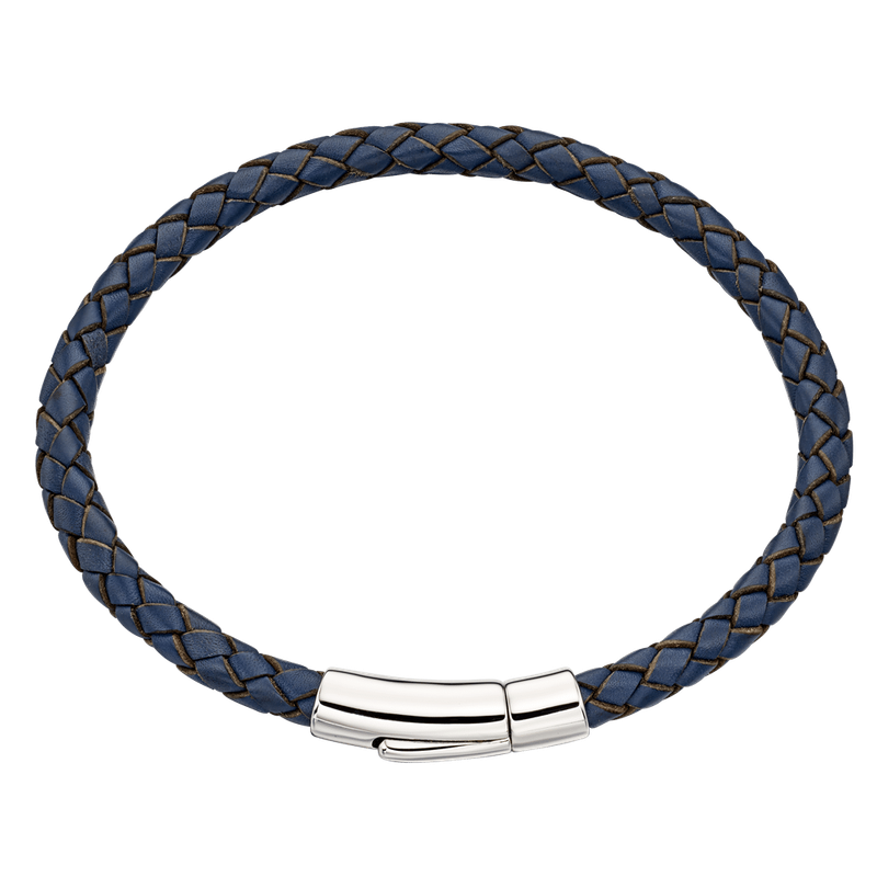 Reed-Mens Navy Leather Bracelet Reed-Mens Navy Leather Bracelet