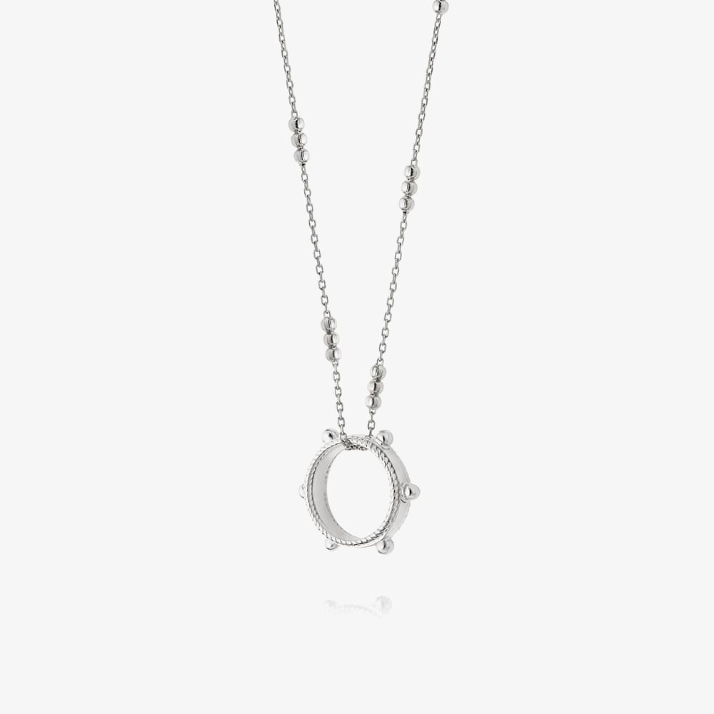Sterling Silver Bobble Eternity Necklace