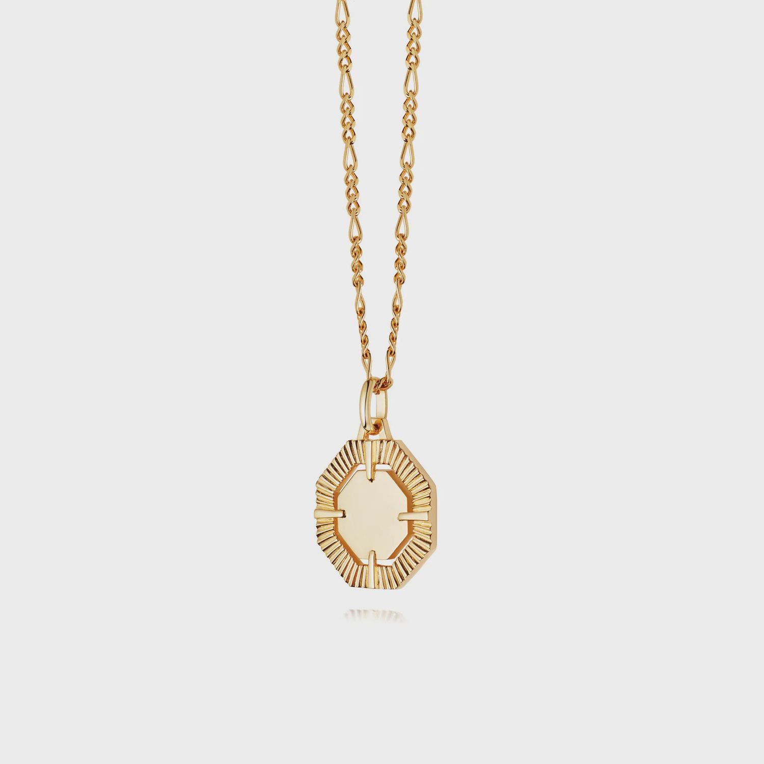 Silver Gold Plated Estée Lalonde Octagonal Necklace