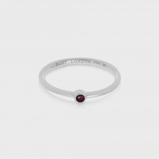 Sterling Silver Amethyst Healing Stone Ring Sterling Silver Amethyst Healing Stone Ring