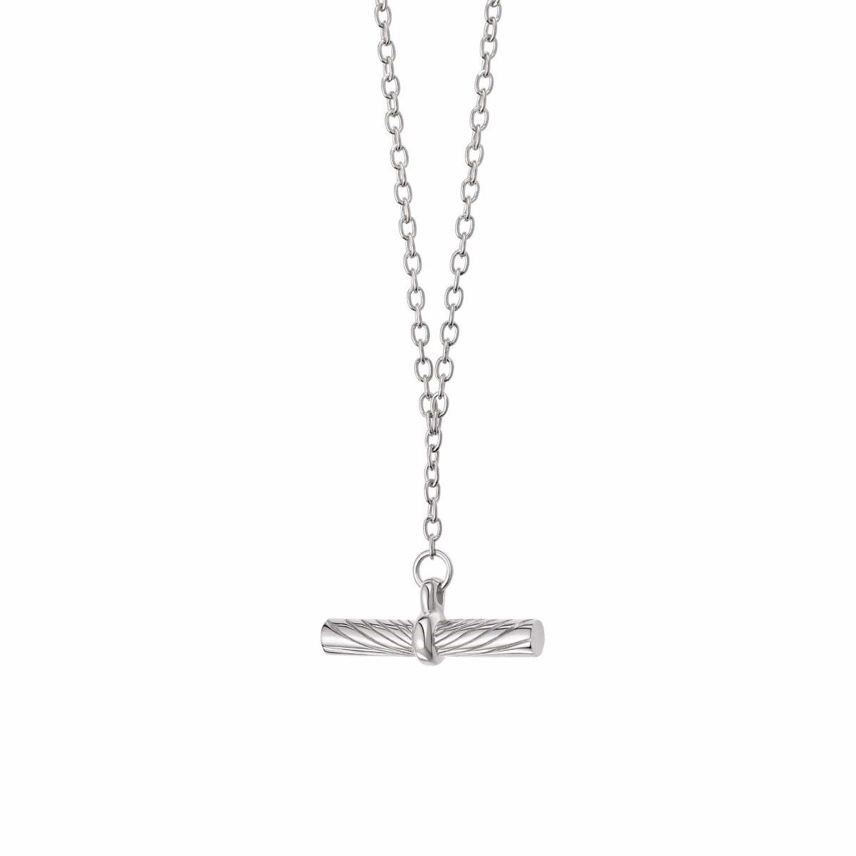 Sterling Silver Estée Lalonde T Bar Necklace