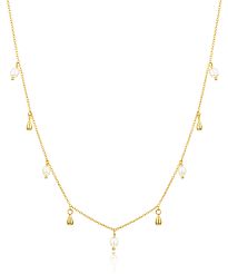 Silver Gold Plated Lagertha Drop Choker Necklace