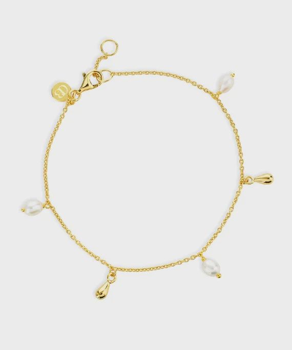 Silver Gold Plated Lagertha Drop Bracelet