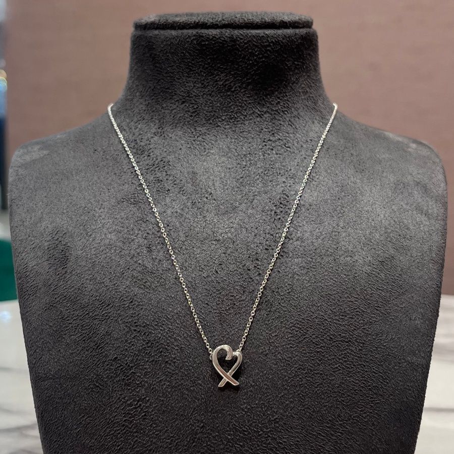 Pre-Owned Tiffany &amp; Co Silver Loving Heart Necklace