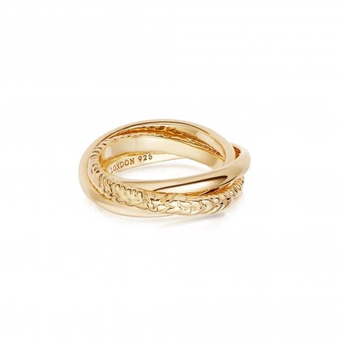 Silver Gold Plated Estée Lalonde Trinity Ring