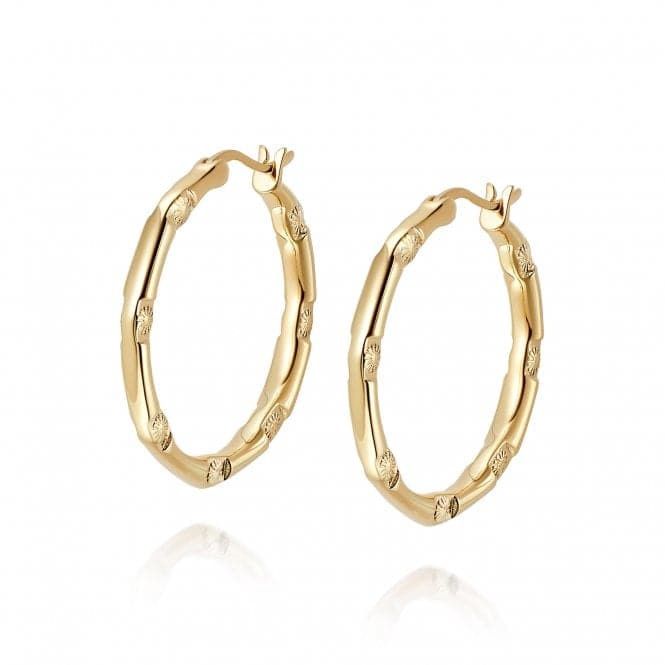 Silver Gold Plated Estee Lalonde Goddess Glow Hoop Earrings