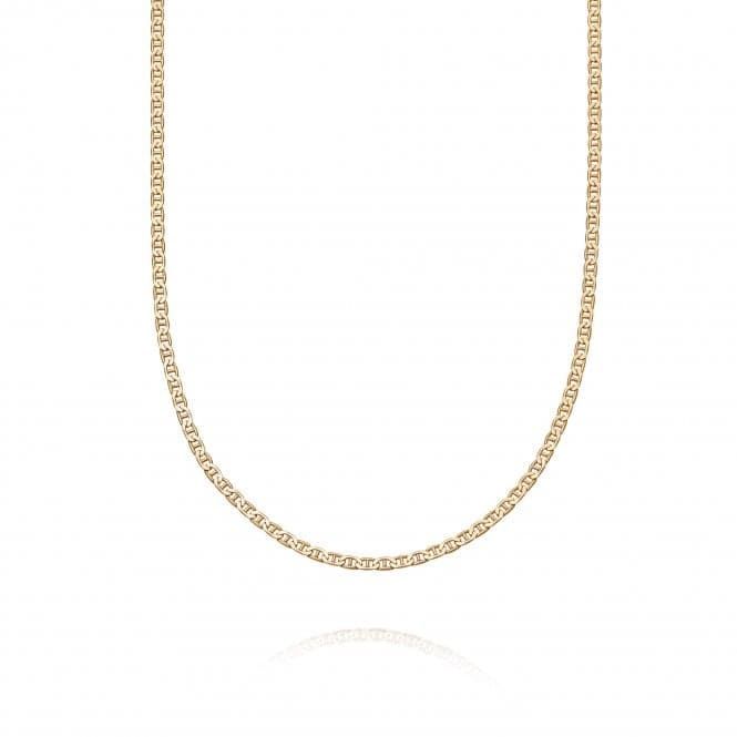 Silver Gold Plated Infinity Flat Chain Necklace