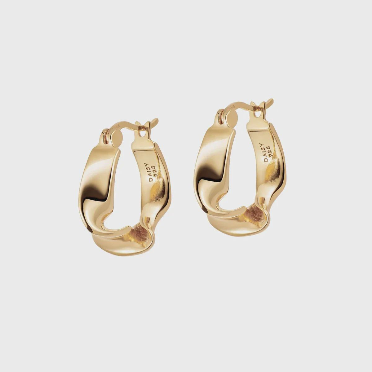 Estée Lalonde Flow Hoop Earrings Gold-Plated