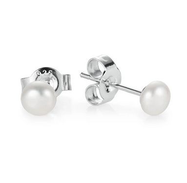 Sterling Silver Manhattan Pearl Stud Earrings