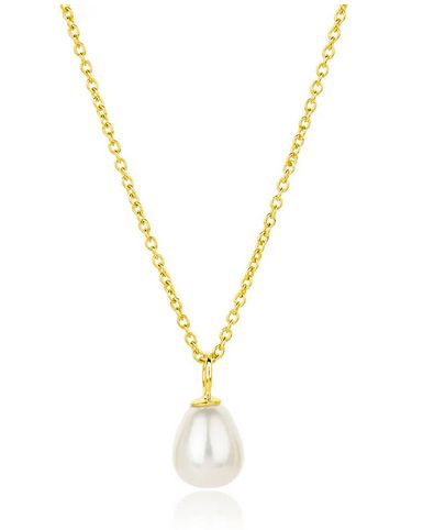 Silver Gold Plated Favourite Pearl Necklace