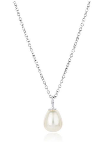 Sterling Silver Favourite Pearl Drop Necklace
