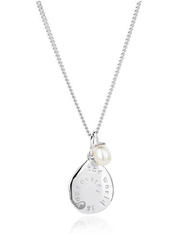 Sterling Silver The World Is Your Oyster Necklace