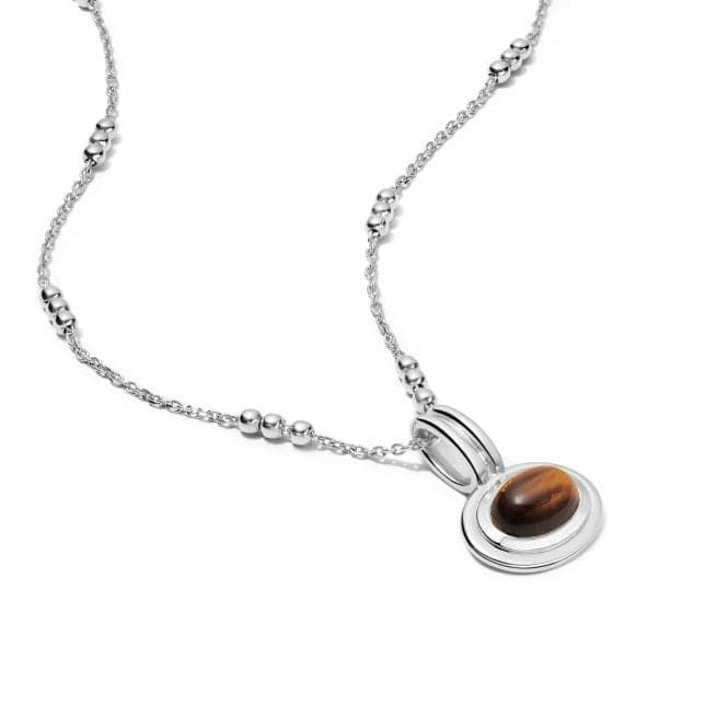 Sterling Silver Tigers Eye Pendant Necklace