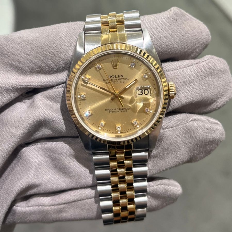 Pre-Owned Rolex Oyster Perpetual 36mm Steel &amp; Gold Automatic Datejust 16233