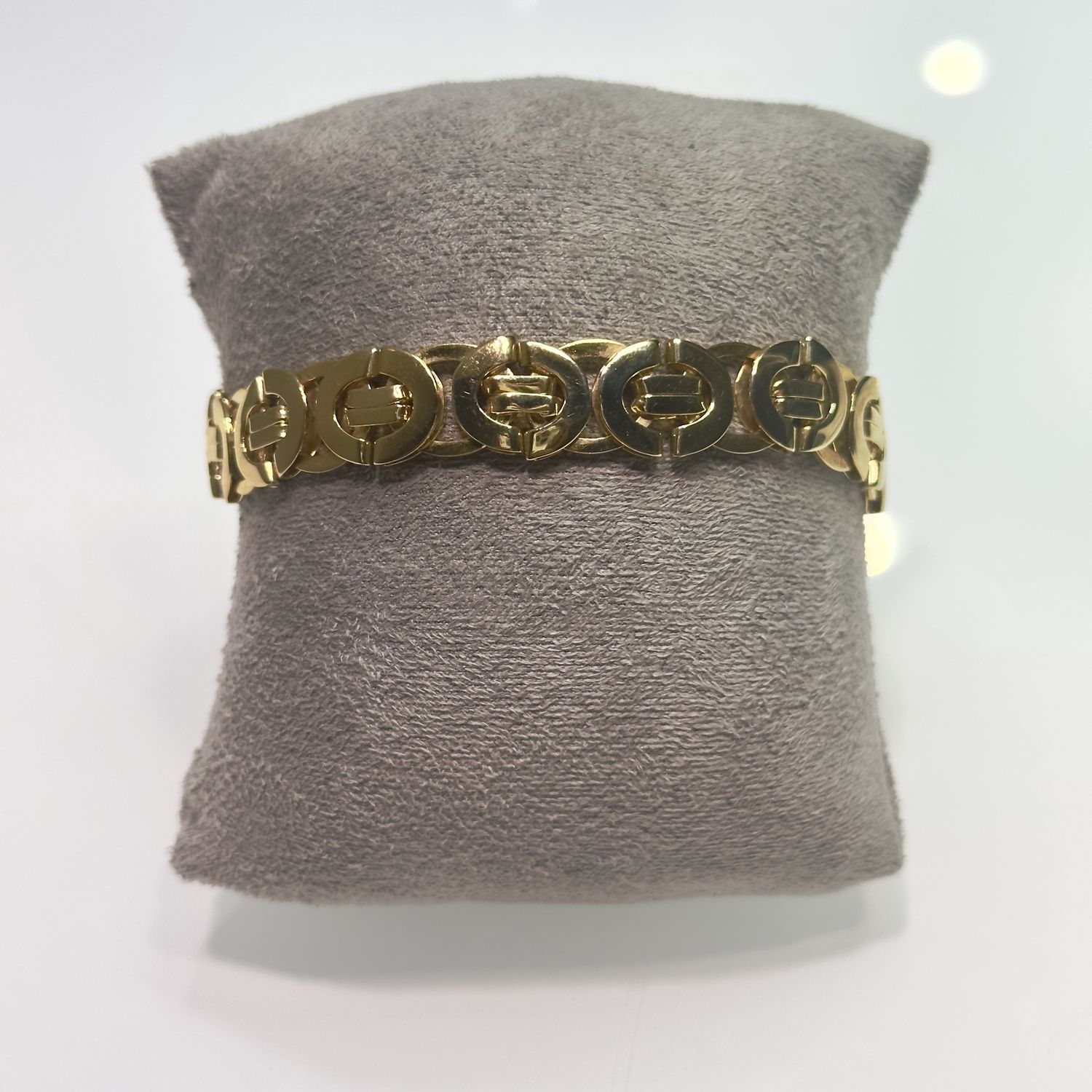 Pre-Owned 9ct Yellow Gold Byzantine Bracelet 8.5” 30.3g