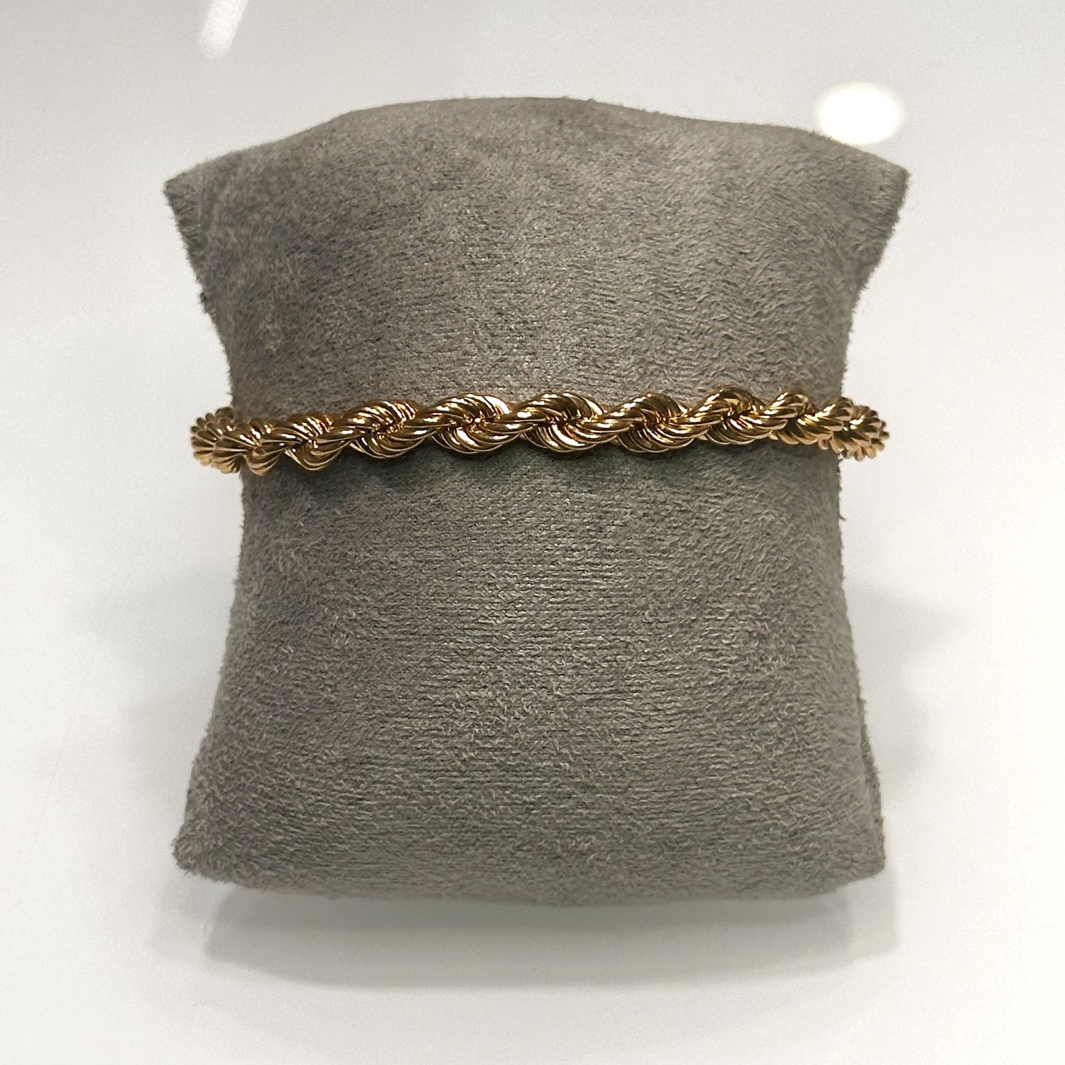 9ct Yellow Gold Rope Bracelet 8&quot;  5.55g