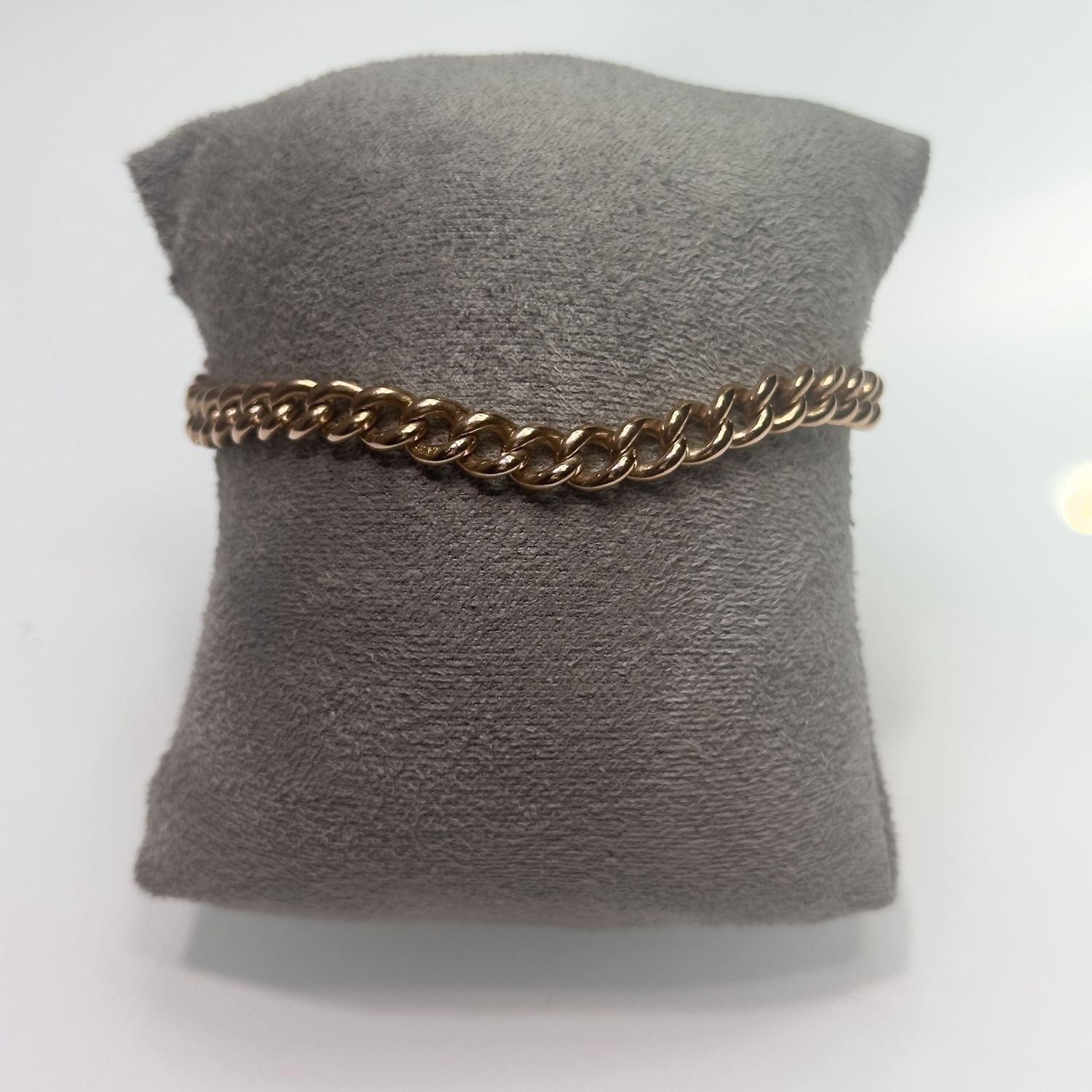 Pre-Owned 9ct Rose Gold Vintage bracelet 8” 16.5g