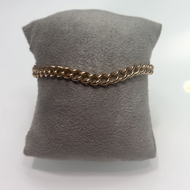 Pre-Owned 9ct Rose Gold Vintage bracelet 8” 16.5g