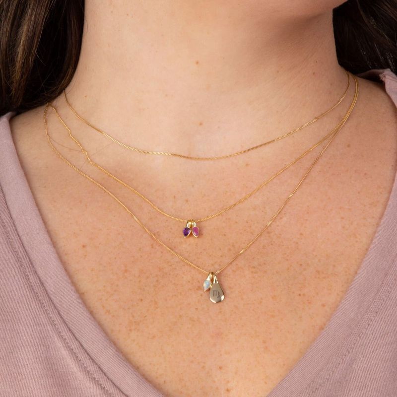 Silver Yellow Gold-Plated Curb Chain