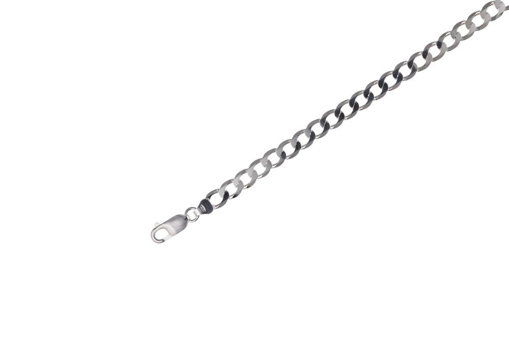 Sterling Silver Flat Curb Chain 20&quot;