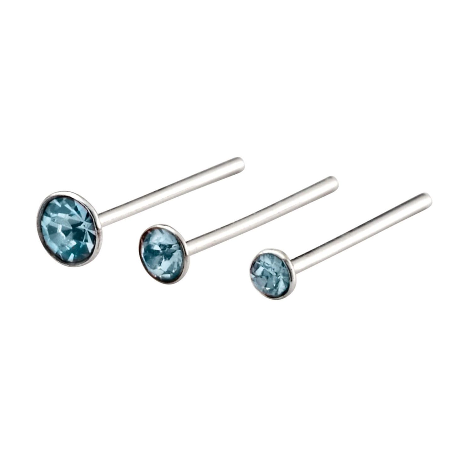 Crystal Nose Studs Set of 6
