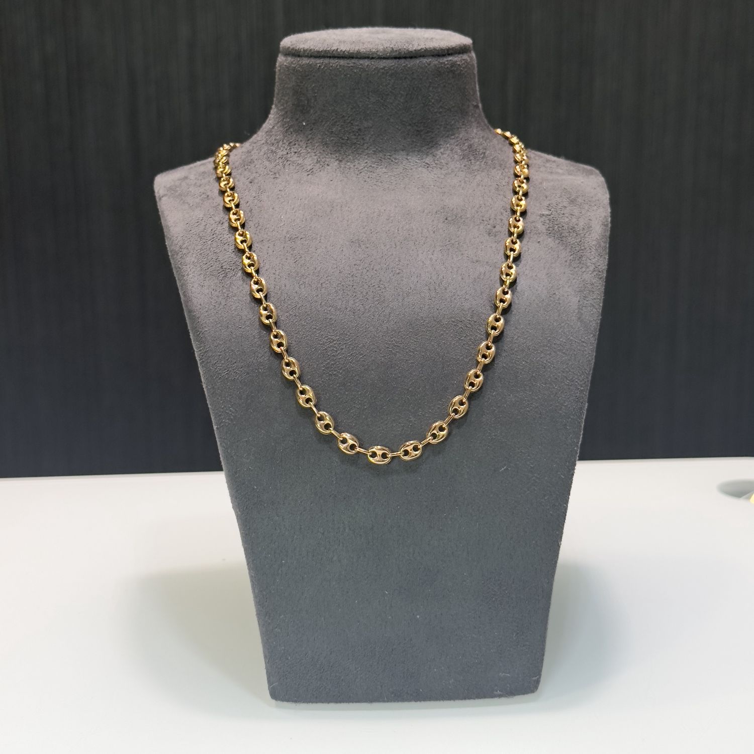 Pre-Owned 9ct Yellow Gold Anchor Chain 20&quot;