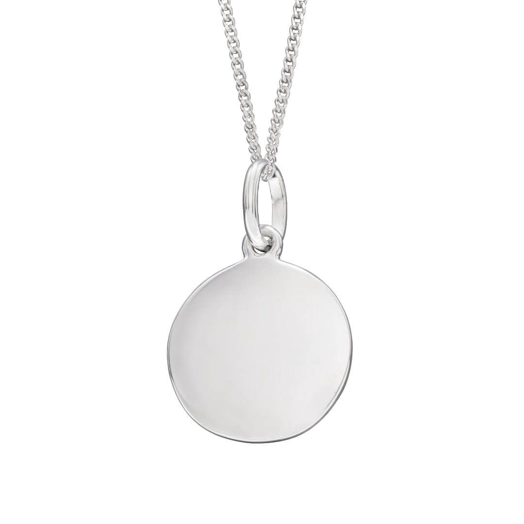 Engravable Disc Pendant 12mm