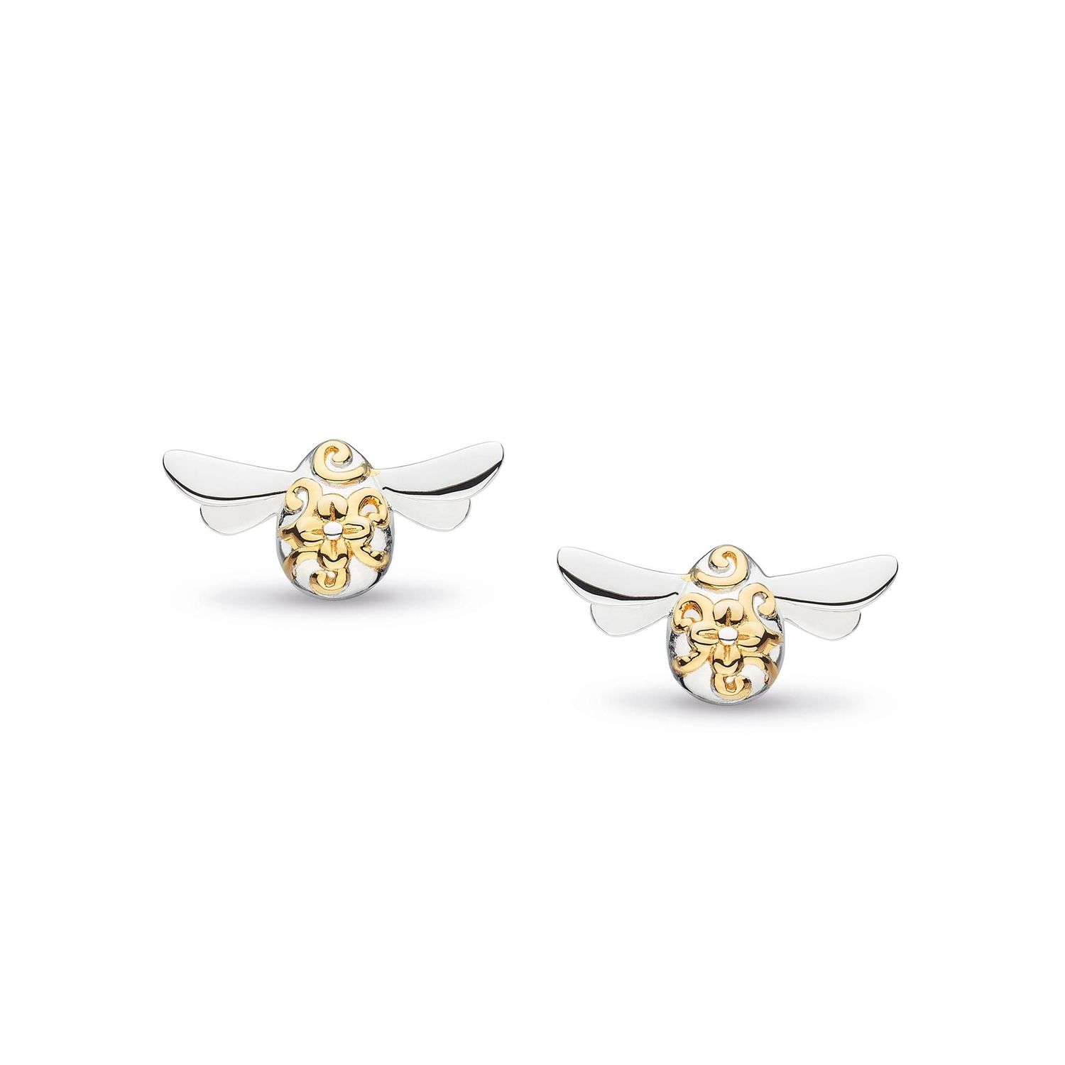 Silver Blossom Flyte Bee Stud Earrings