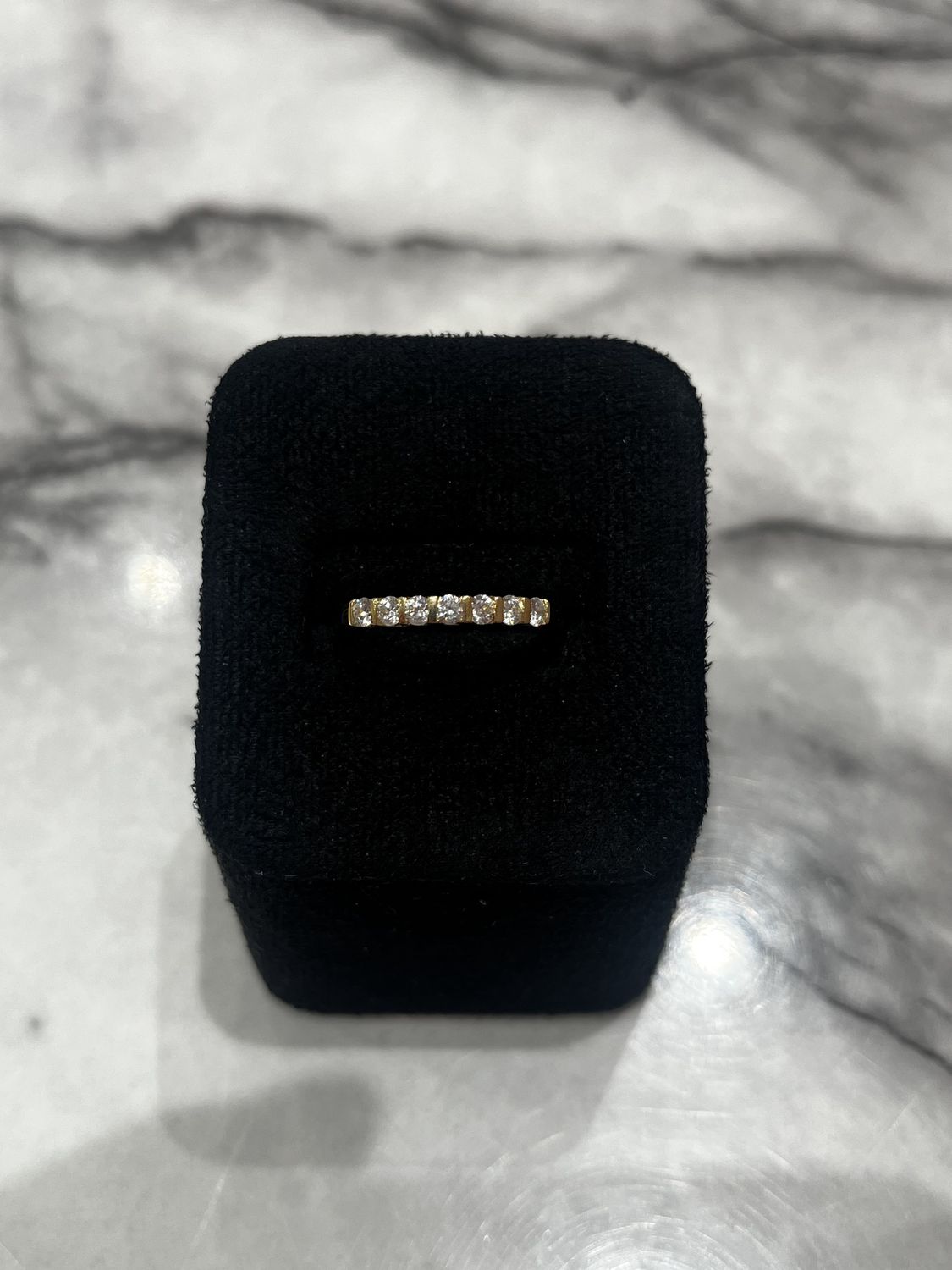 Pre-Owned 18ct Yellow Gold 0.35ct Diamond Half Eternity Ring
