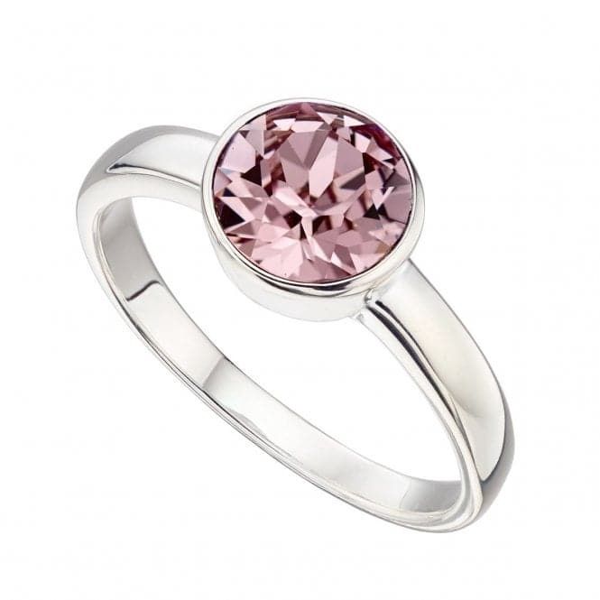 Silver June Birthstone Light Amethyst Ring