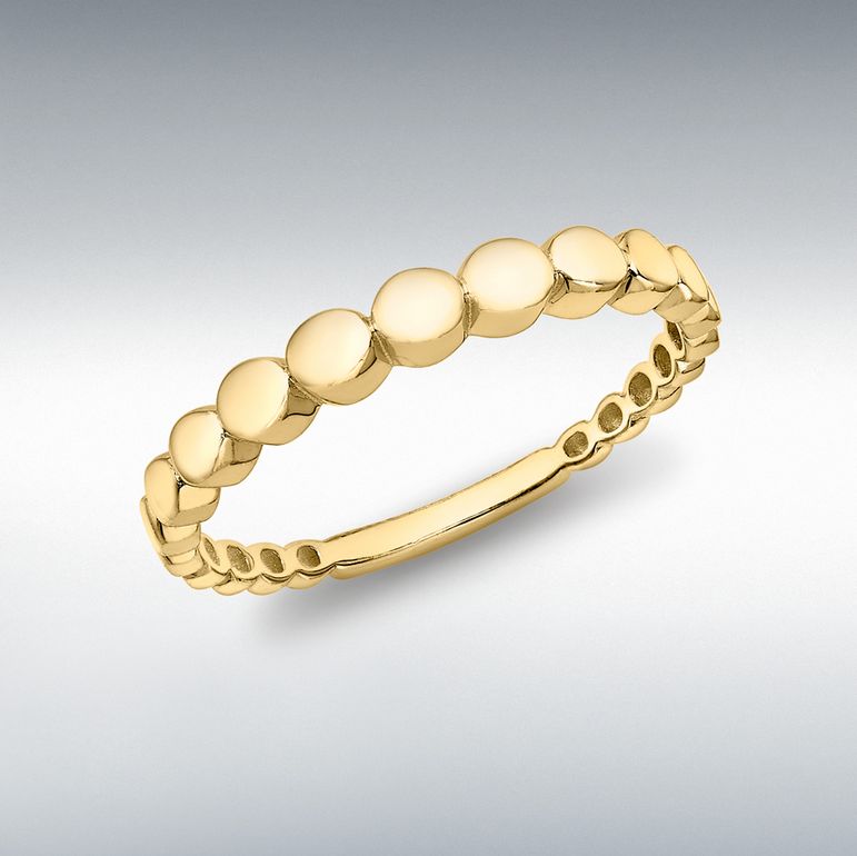 Stepped-Circles 9ct Yellow Gold Ring