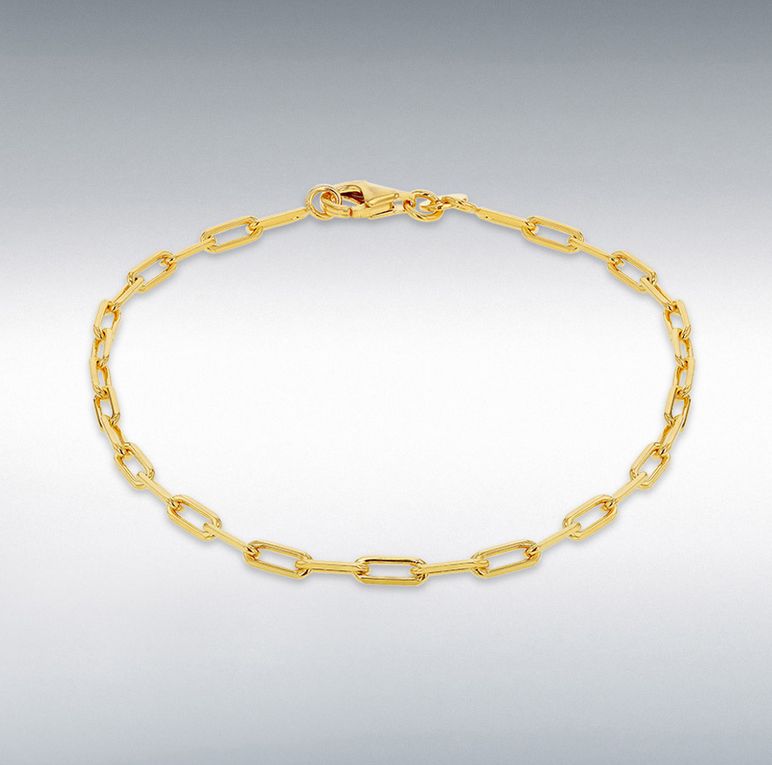 Gold-Plated Paperchain Bracelet 19cm/7.5" Gold-Plated Paperchain Bracelet 19cm/7.5"