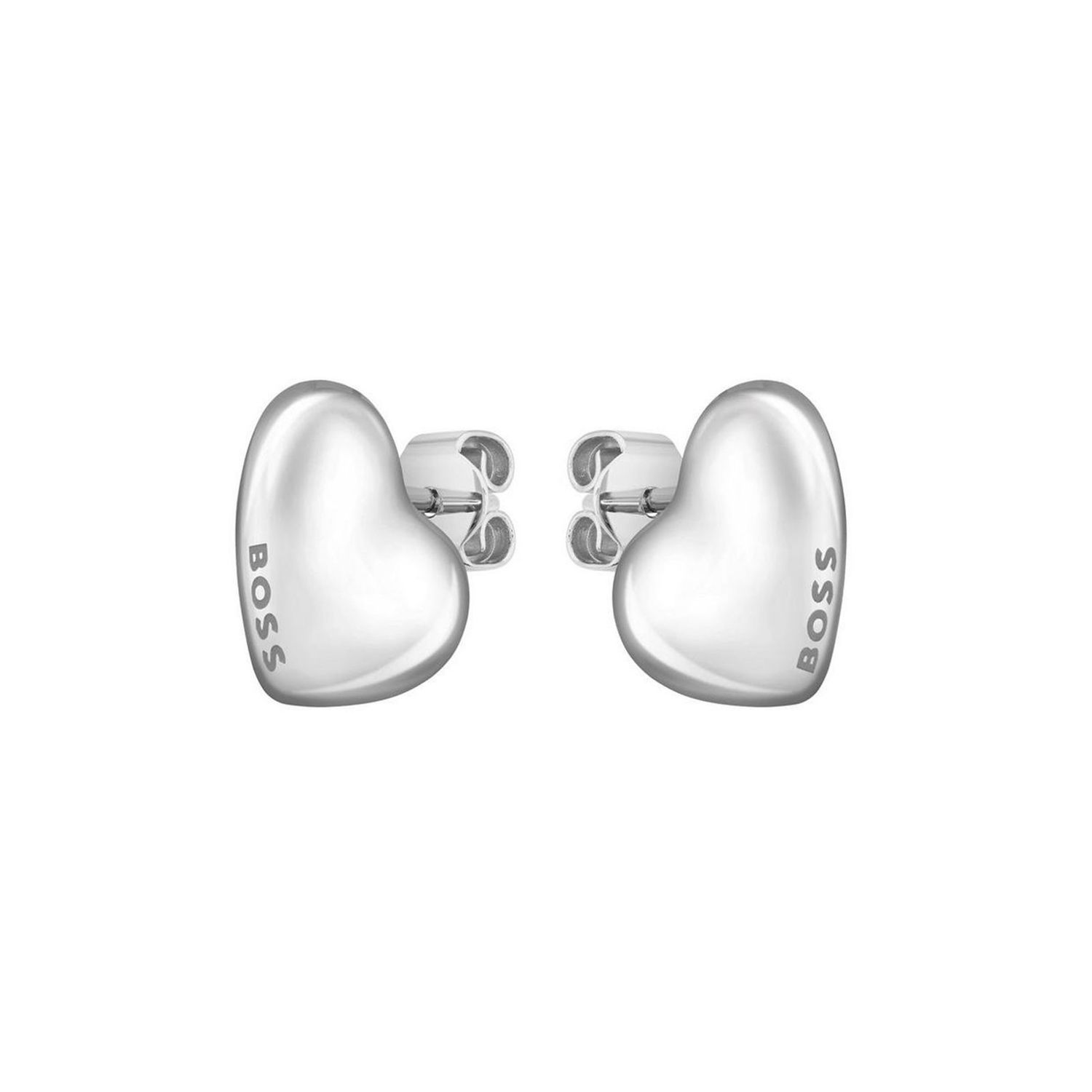 Honey Heart Stainless Steel Stud Earrings