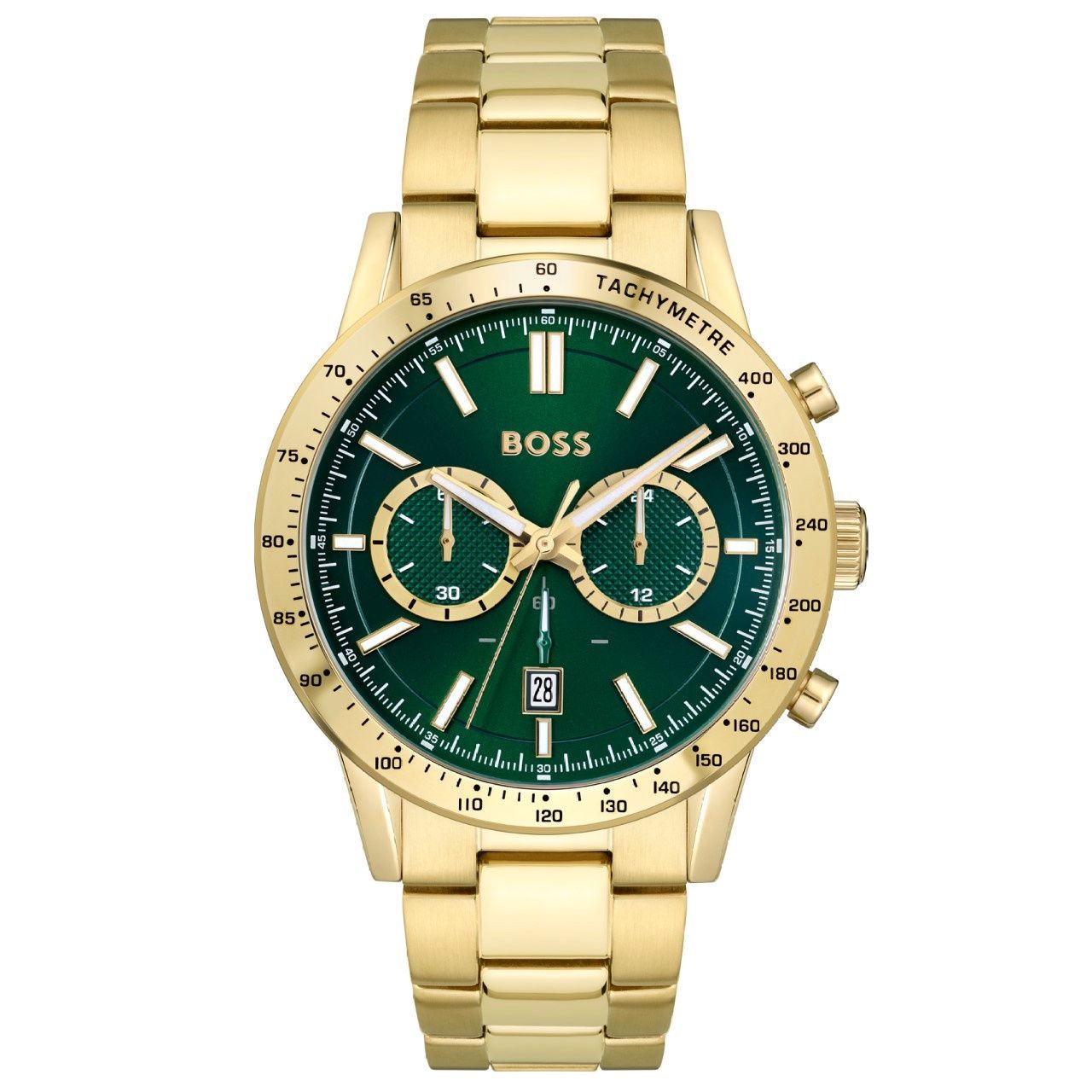BOSS Allure Men&#39;s Green Dial Bracelet Watch
