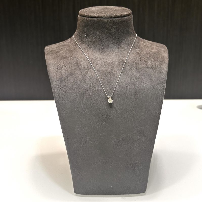 9ct White Gold Diamond Pendant 0.50ct F/G Si2