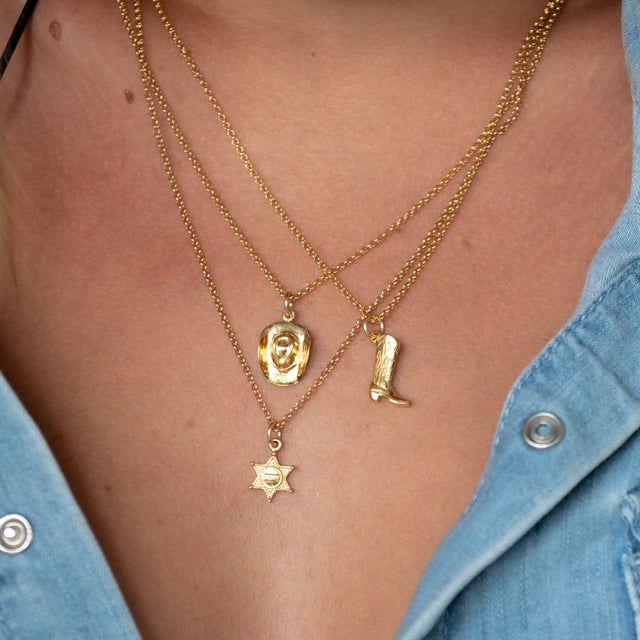 Cowboy Boot Necklace
