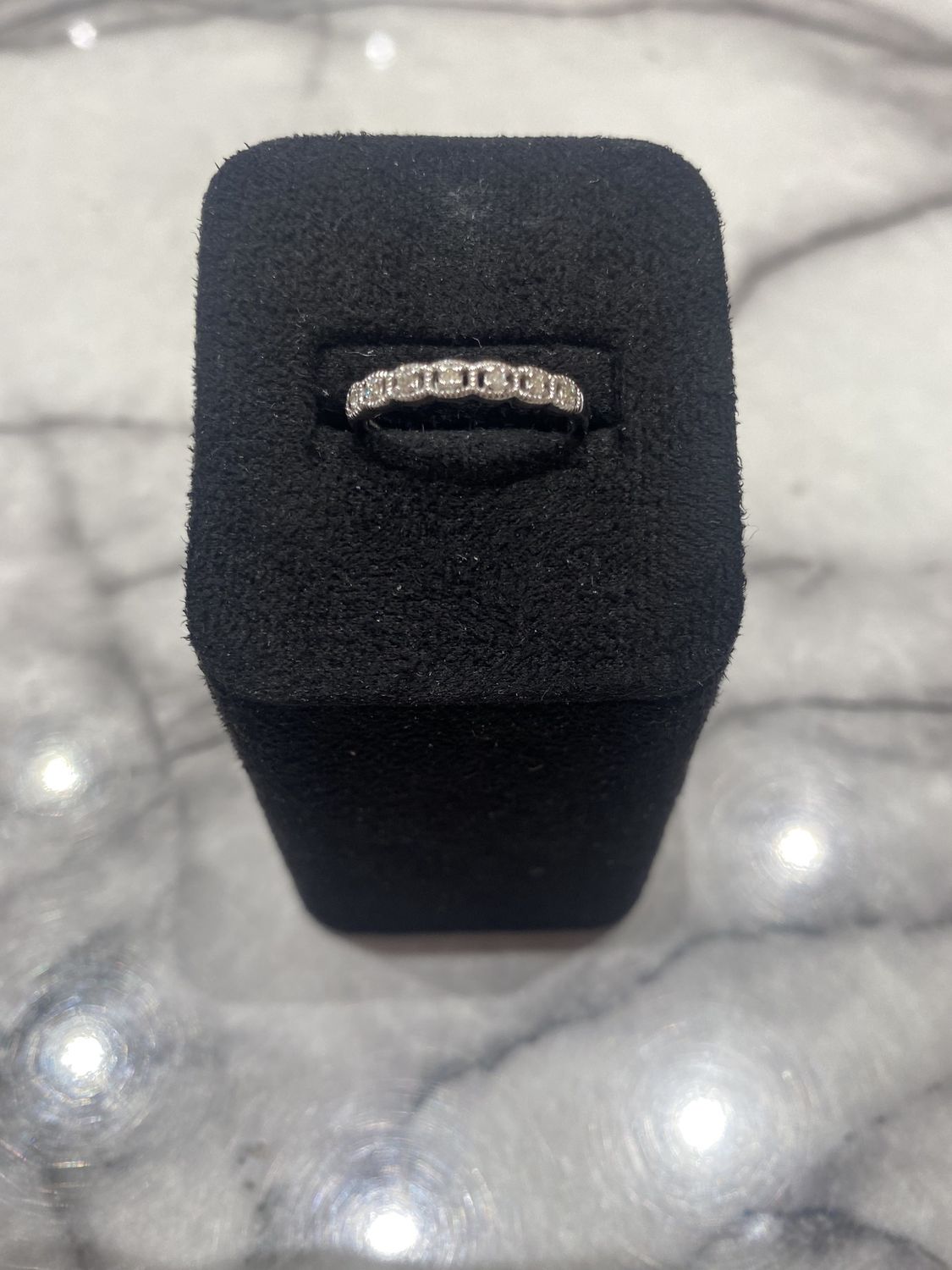 Pre-Owned 9ct White Gold 0.05ct Diamond Eternity Ring