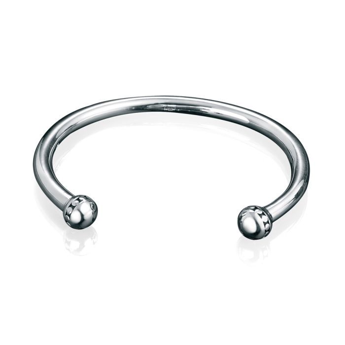 Oxidised Patterned Men&#39;s Bangle