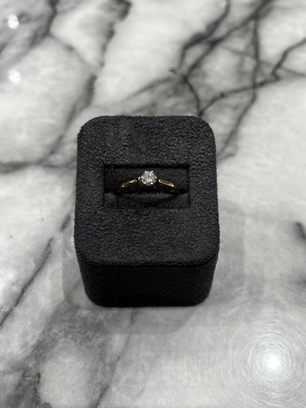 Pre-Owned 18ct Yellow Gold 0.23ct Diamond Solitaire Ring
