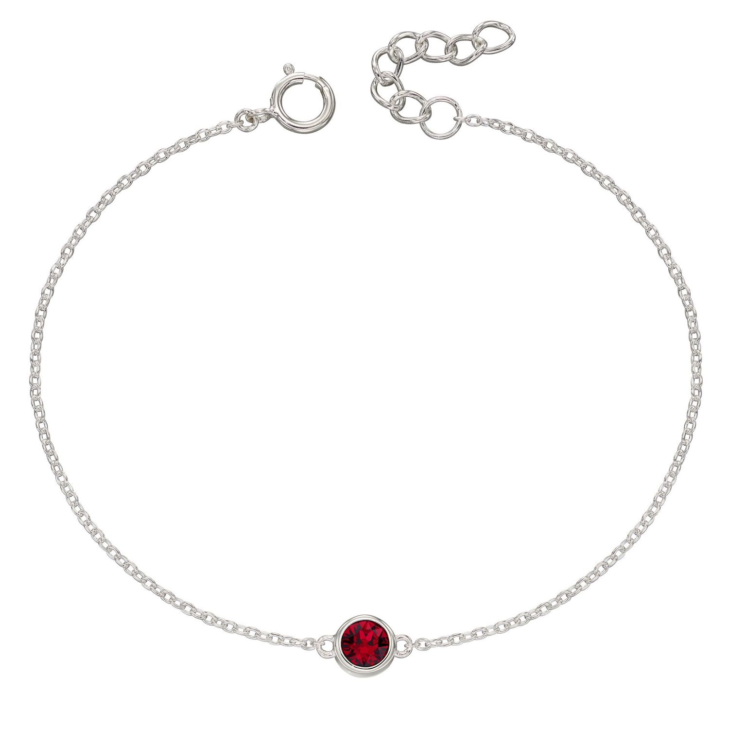 July Crystal Birthstone Bracelet