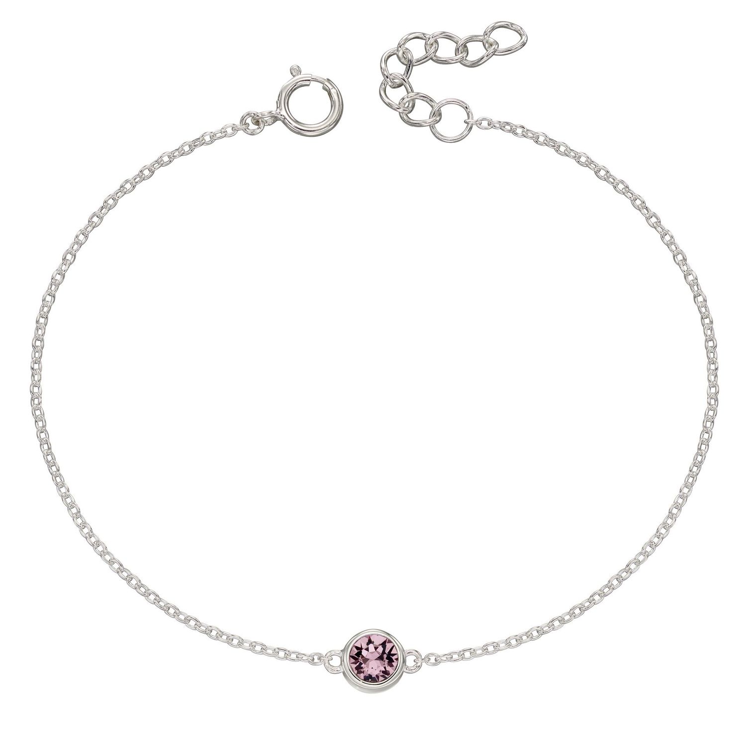 June Crystal Birthstone Bracelet