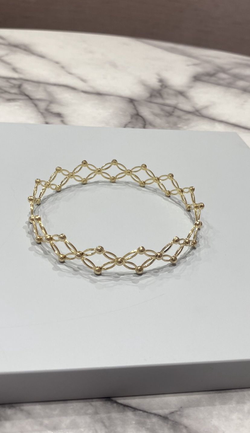 Pre-Owned 9ct Yellow Gold Expanding Ring to Bangle