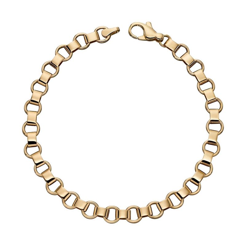Circle Link Bracelet 9ct Yellow Gold